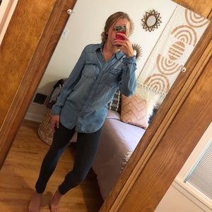 Altar'd State Soft Blue Button Up